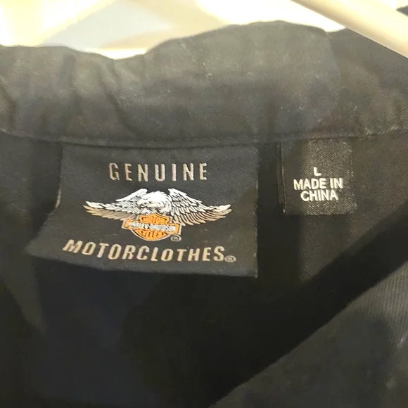 Harley-Davidson Women's Zip Front Sleeveless Shirt, Black, Size Large - Picture 4 of 4